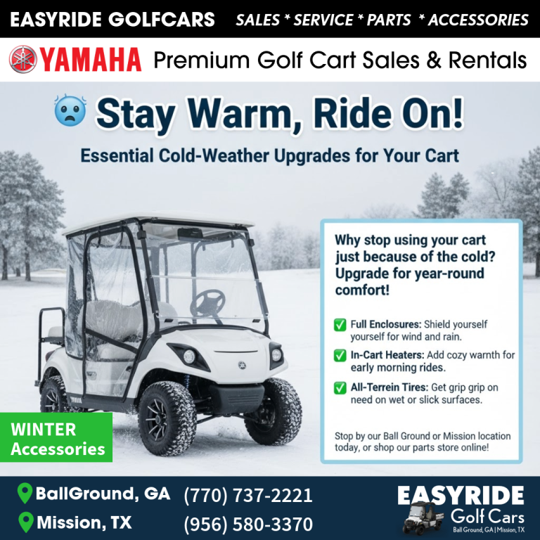 Expert Guide: Winter Golf Cart Care for Milder Climates (GA & TX)