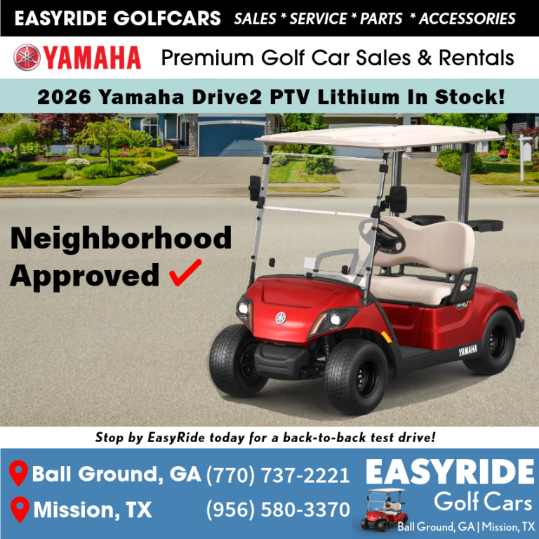 The Future of Neighborhood Travel: Why the 2026 Yamaha Drive2 PTV Lithium is the Smart Choice