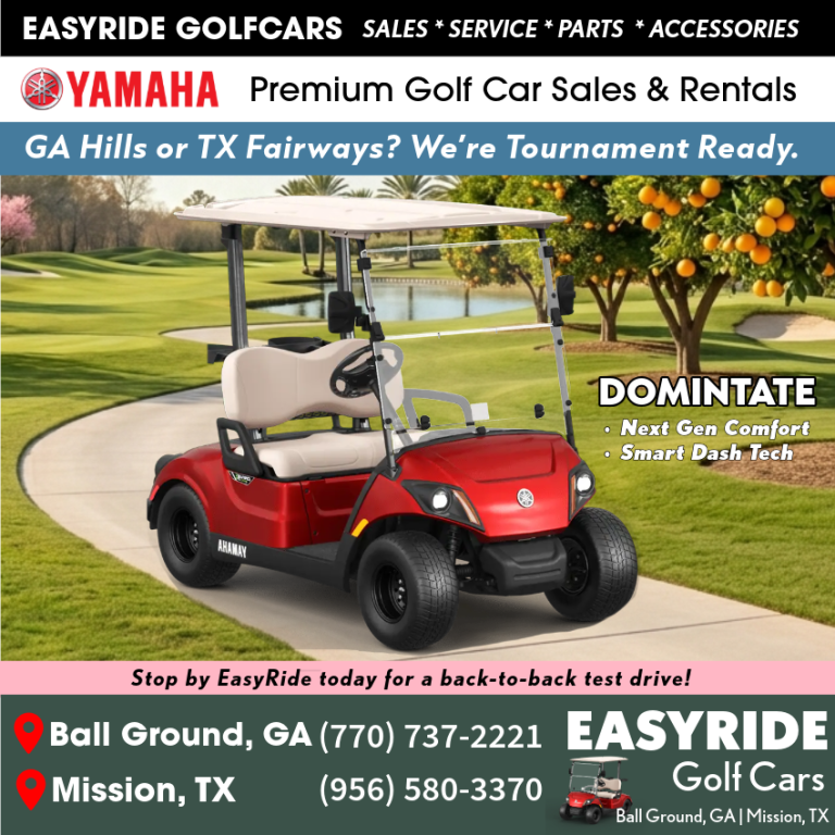Why Serious Golfers in Georgia and Texas Choose Easy Ride Golf Cars for Their Yamaha Drive2