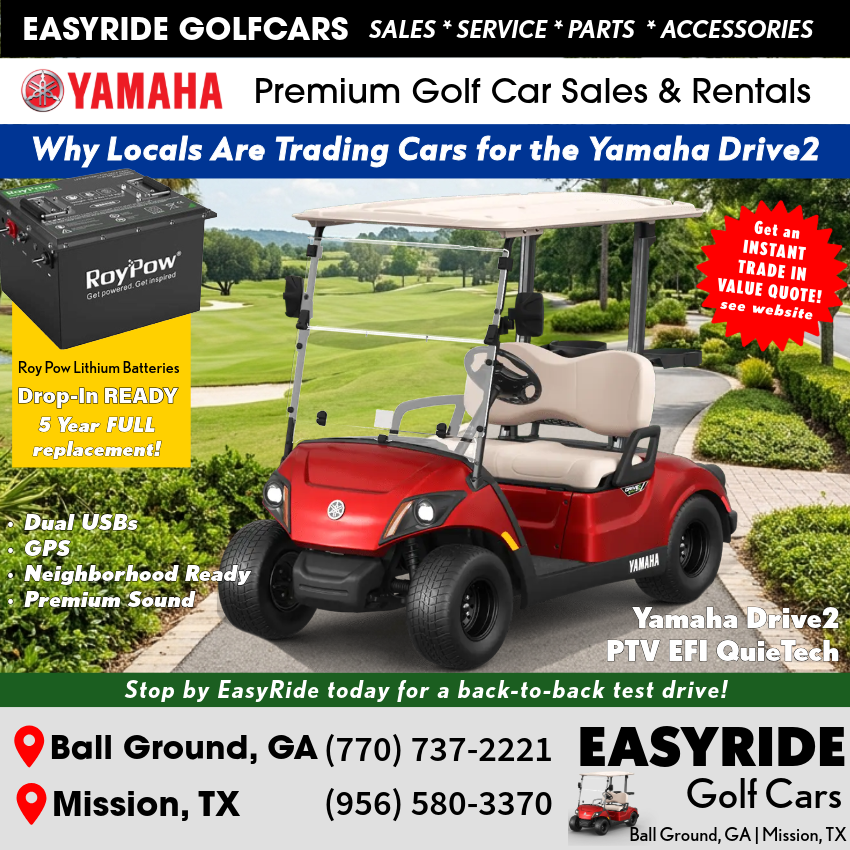 Beyond the Fairway: Why Ball Ground & Mission Residents Are Trading Their Cars for the 2026 Yamaha Drive2