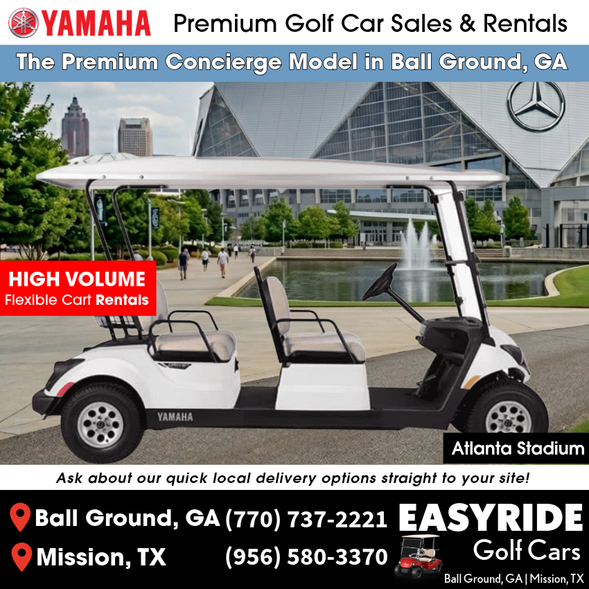 Commercial Golf Cart Fleet Rentals for Atlanta Stadium & Event Logistics